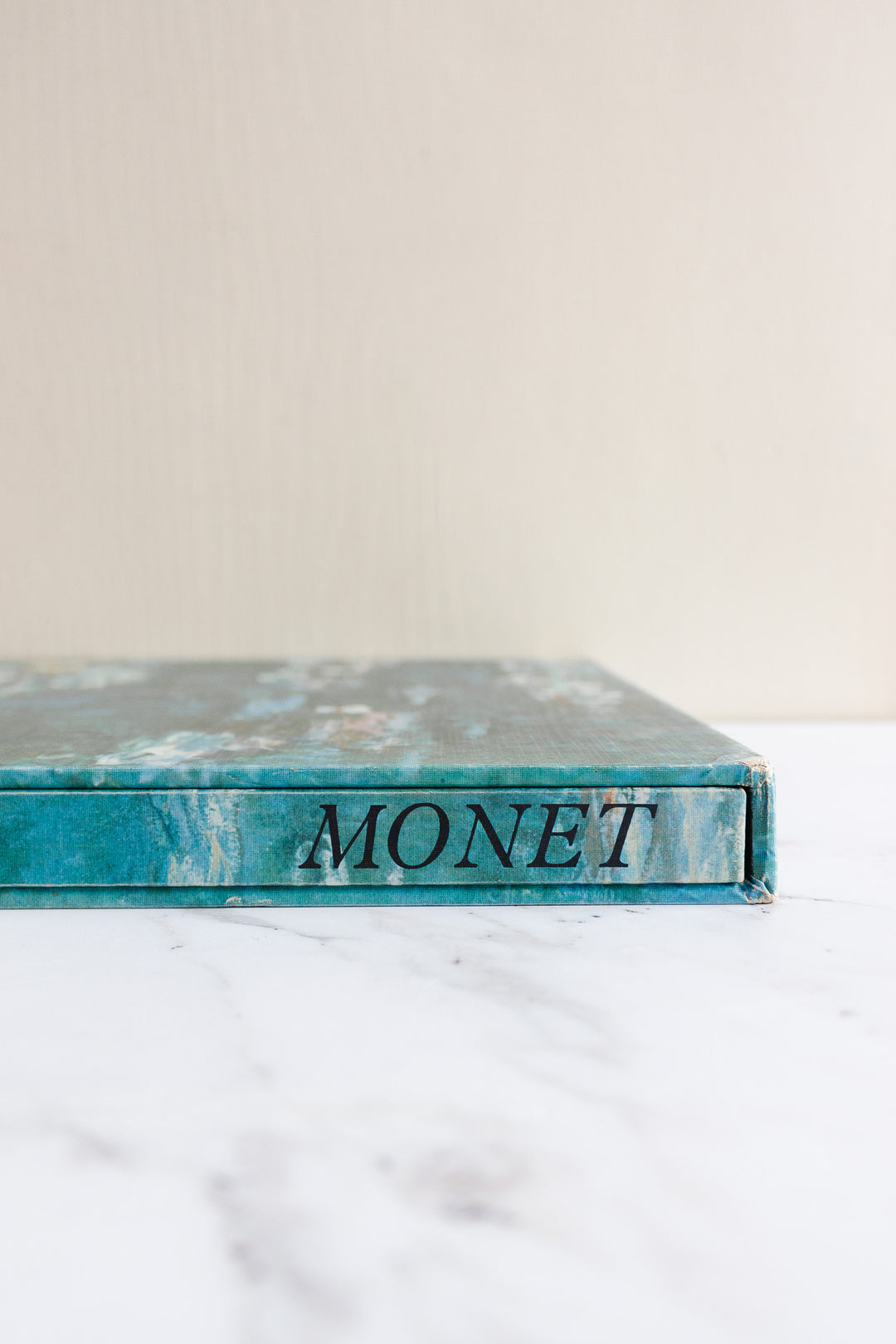 vintage French art book, “monet”