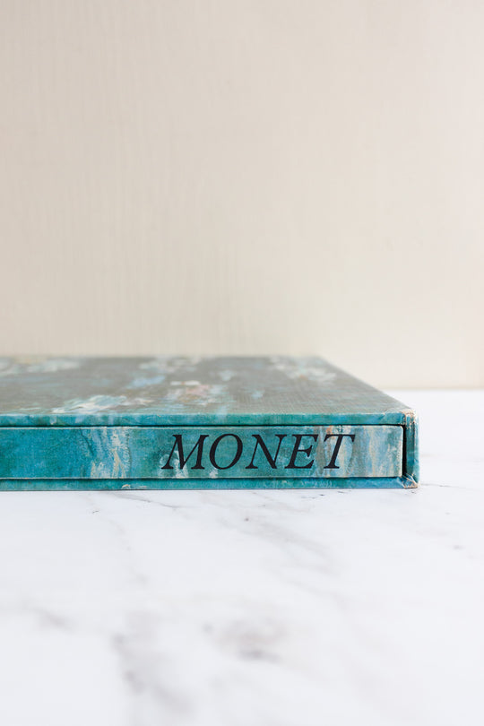 vintage French art book, “monet”