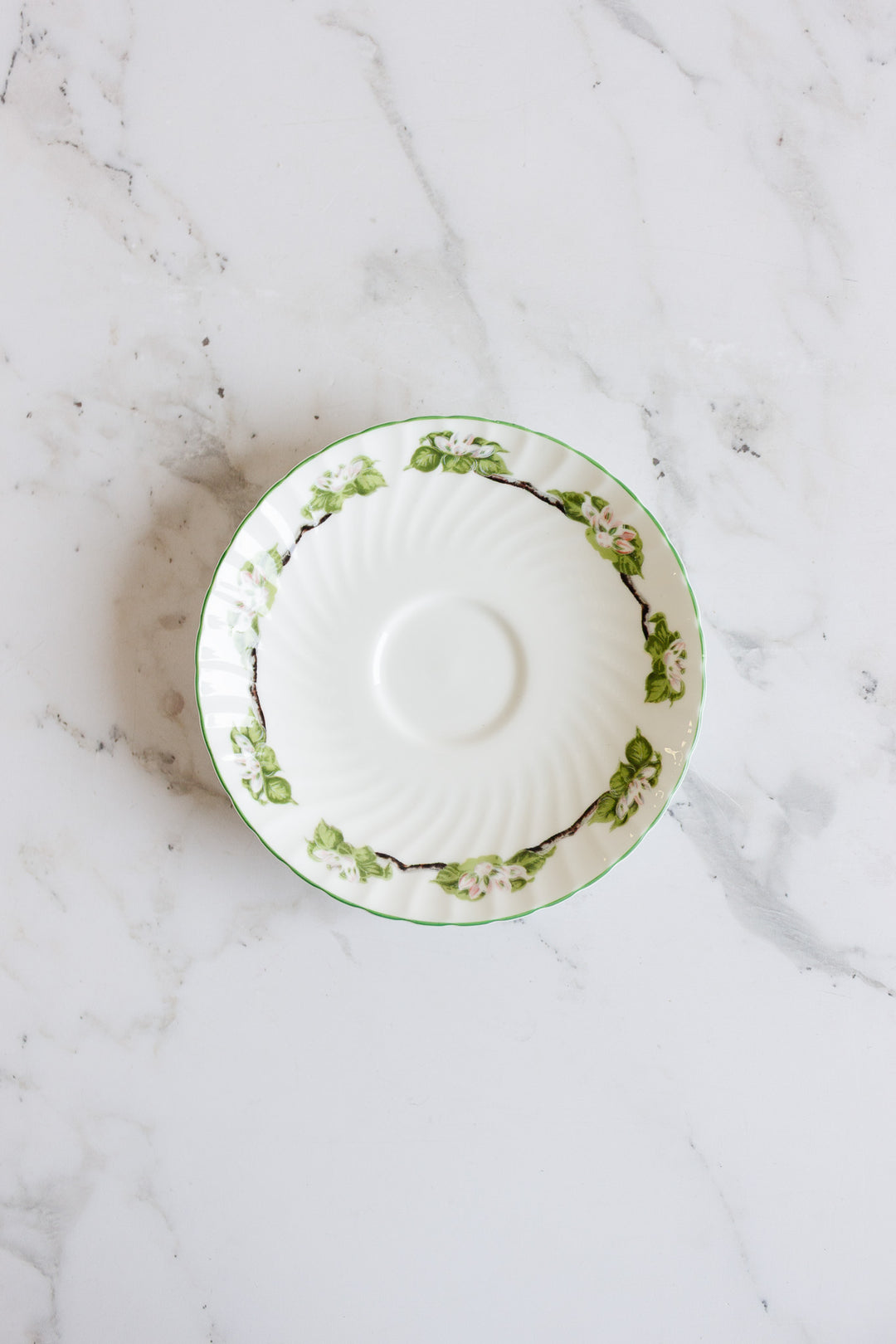 vintage crown staffordshire  teacup and saucer