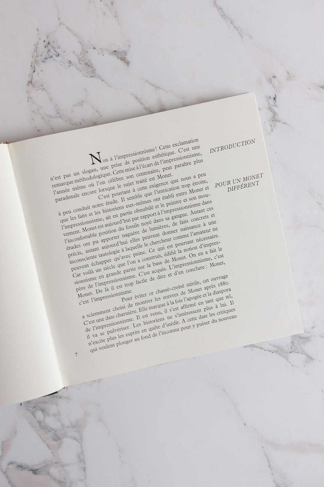 vintage French art book, “monet”