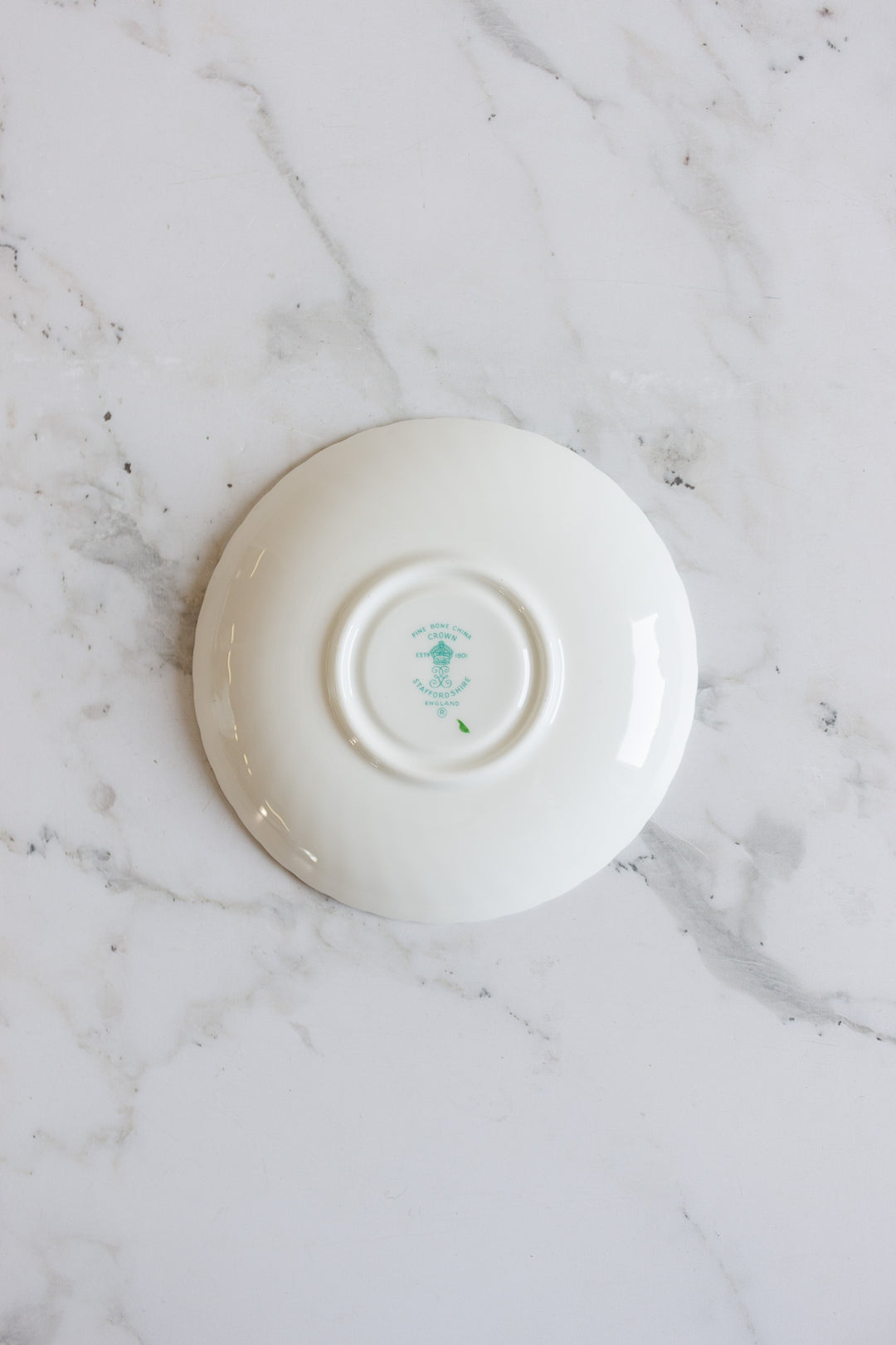 vintage crown staffordshire  teacup and saucer