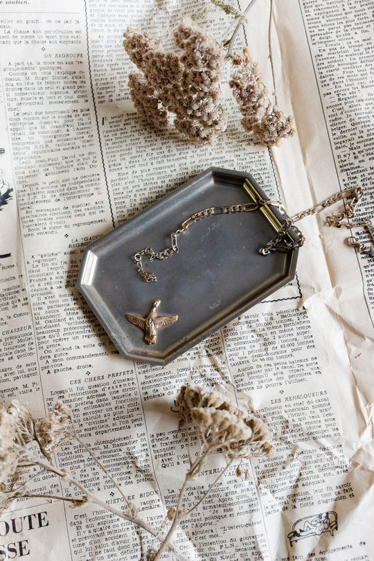 vintage french petite tray with "canard" detail