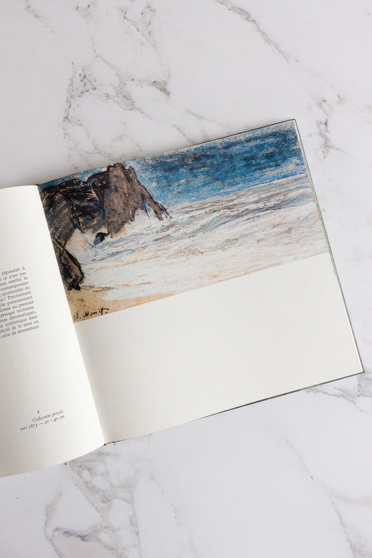 vintage French art book, “monet”