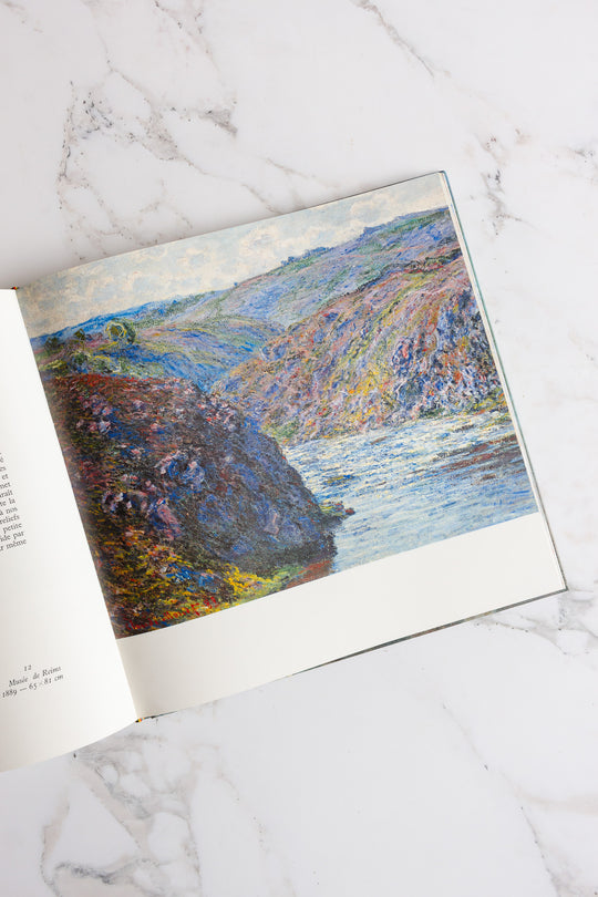 vintage French art book, “monet”