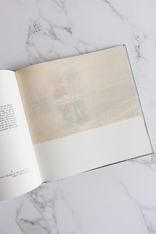 vintage French art book, “monet”
