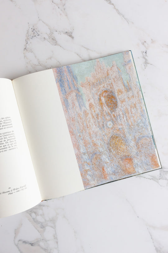 vintage French art book, “monet”