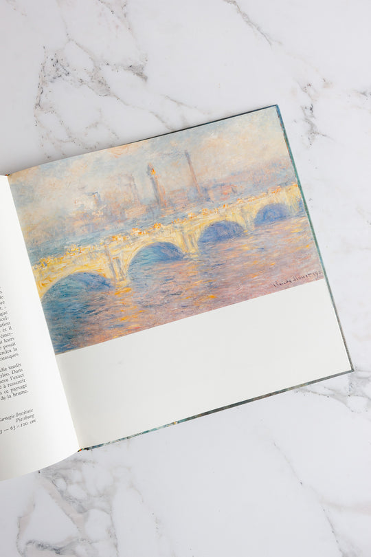 vintage French art book, “monet”