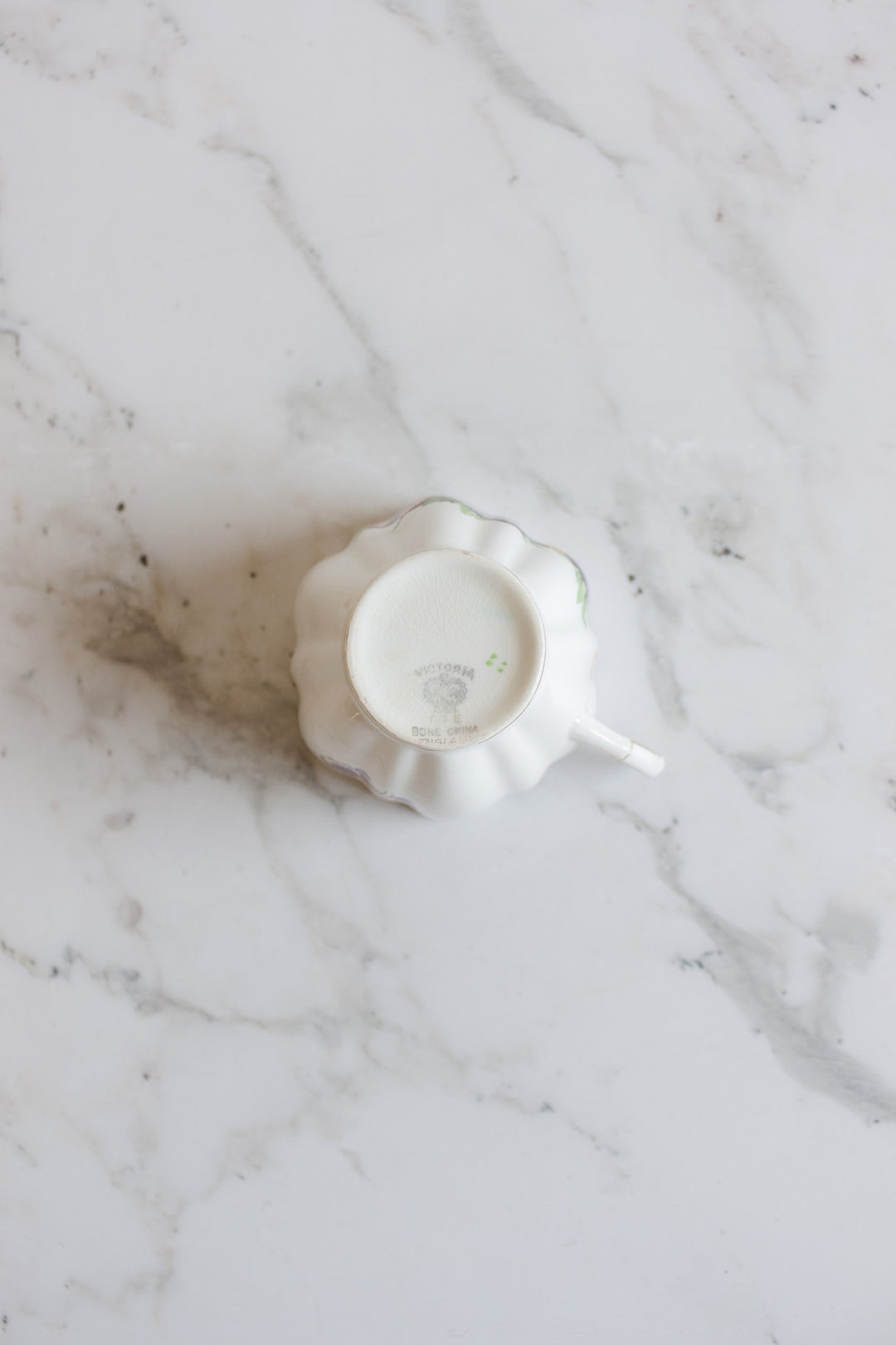 Victoria c&e pansies teacup and saucer