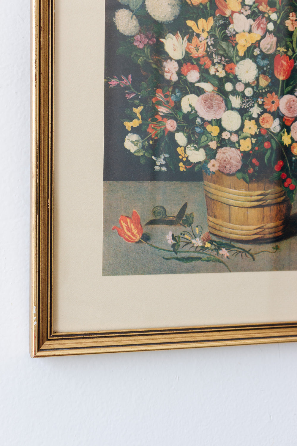 bouquet de fleurs au colimaçon