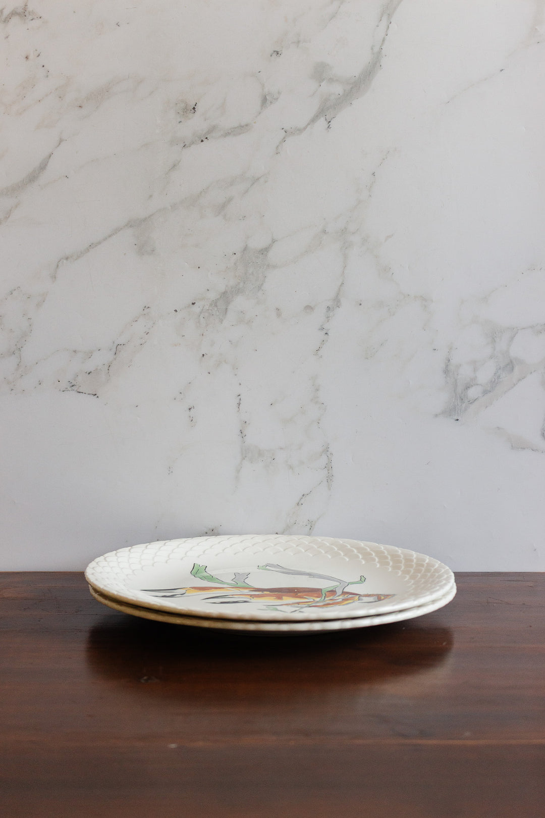 french gien "grands crustacés" plates