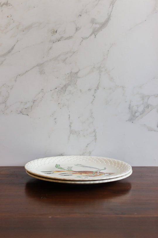 french gien "grands crustacés" plates