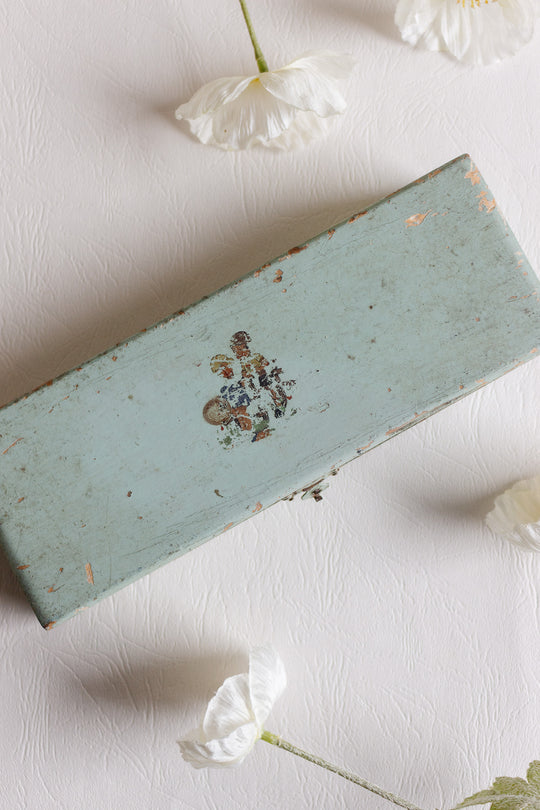 1930s french wooden pencil case