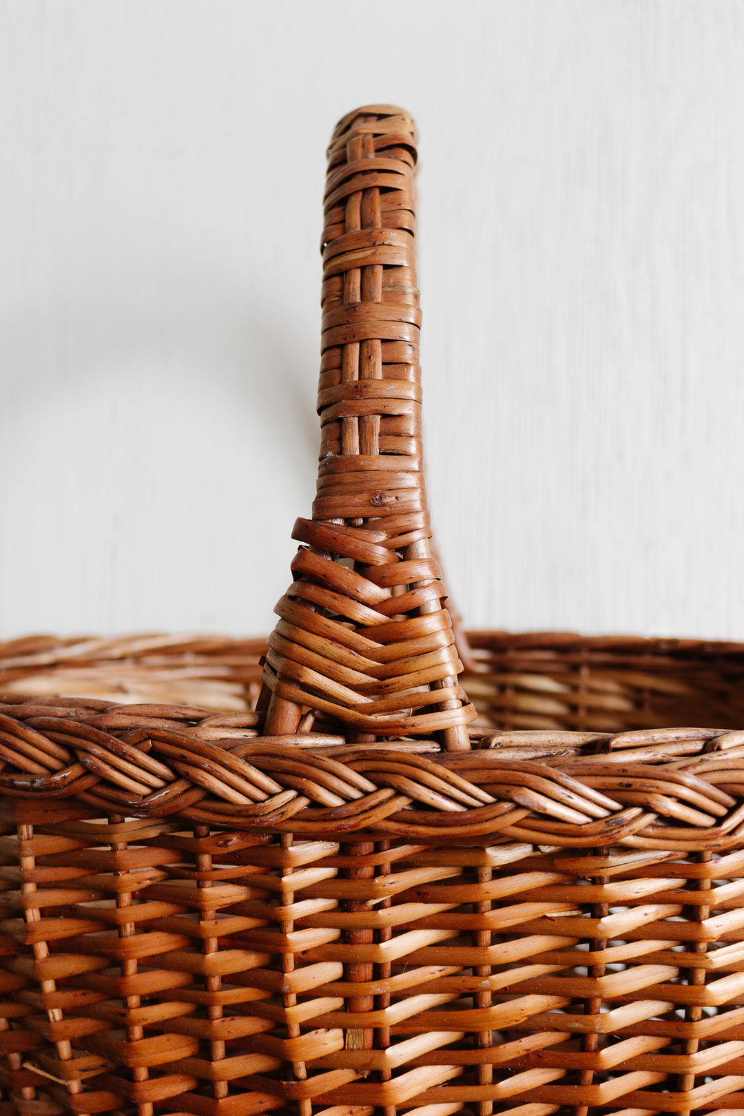 vintage french large gathering basket