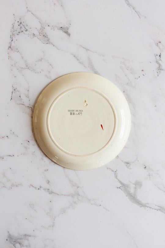 rare antique french choisy le roi hb & cie cycling talking plates