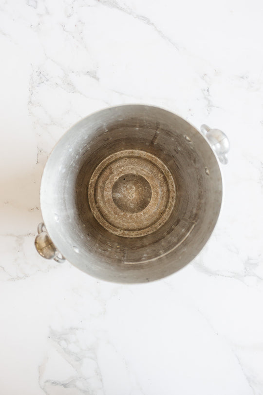 vintage french aluminum champagne bucket