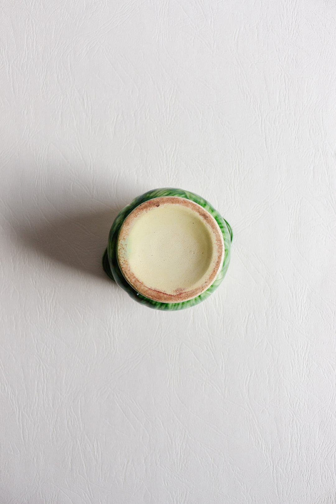 antique french majolica "cachepot en maïs"