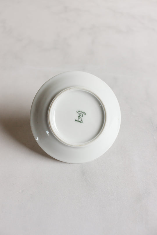 rare midcentury Limoges porcelain “hand” jewelry tray