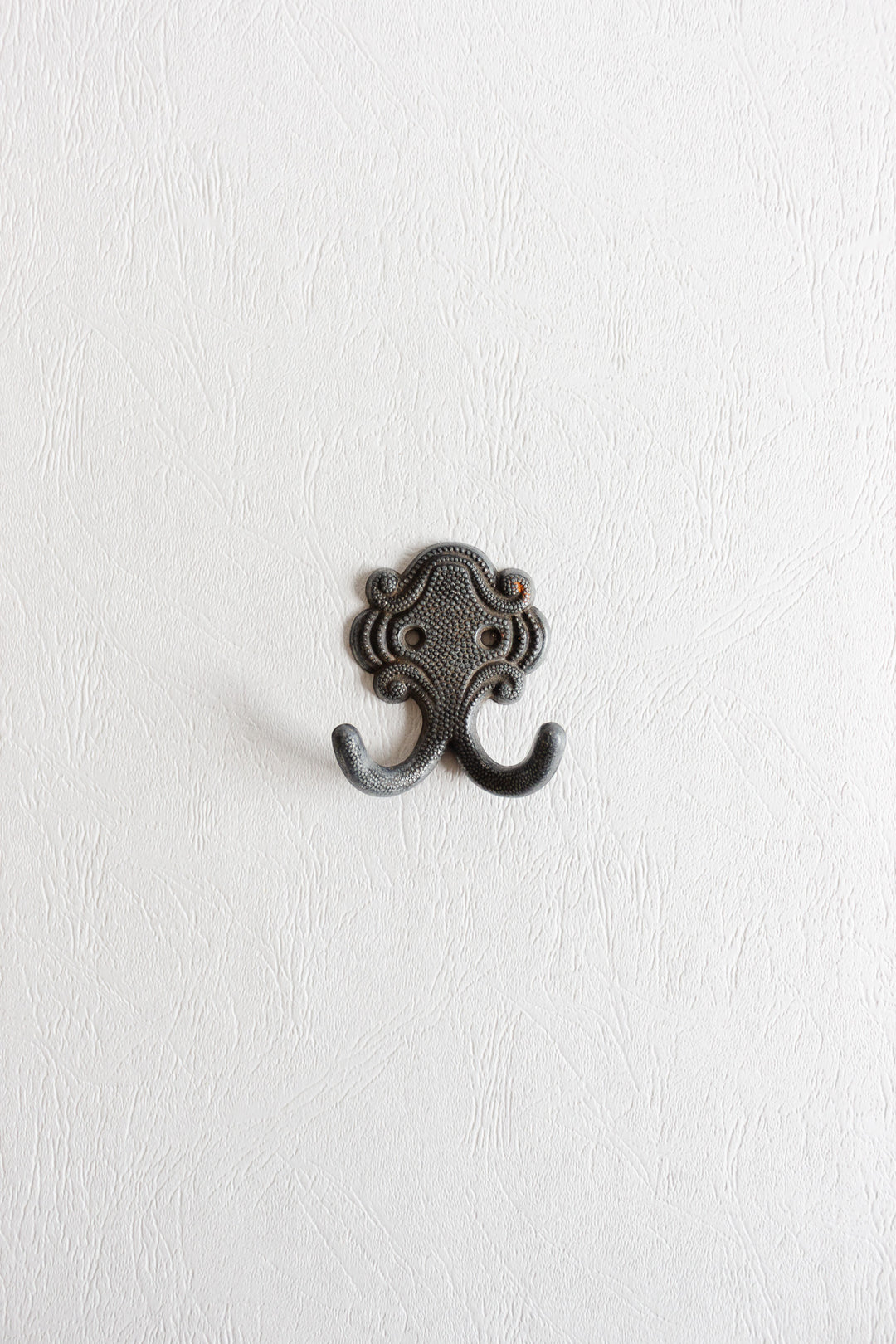 vintage french cast metal hook
