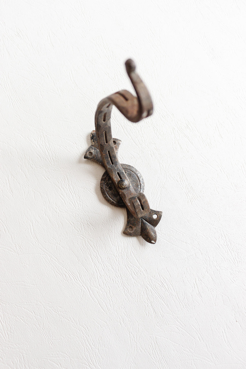 antique french cast iron wall hook