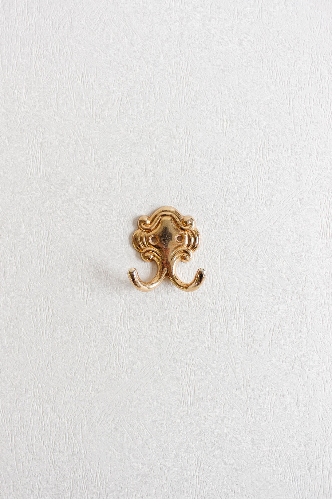 vintage french cast metal hook