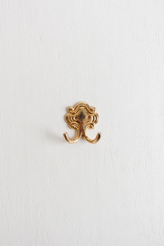 vintage french cast metal hook