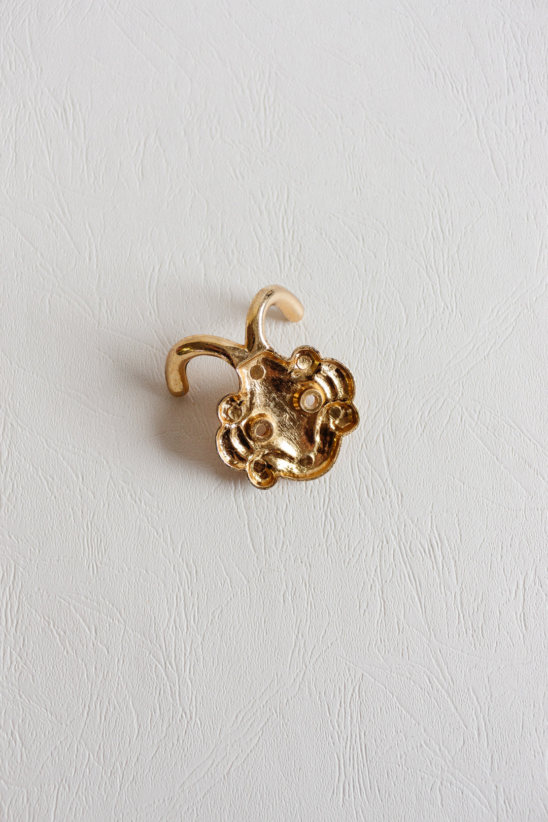 vintage french cast metal hook