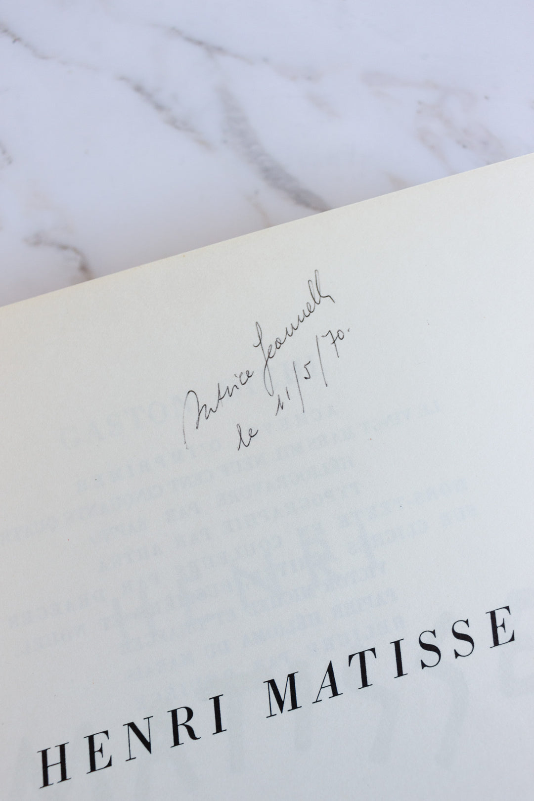 vintage French art book, “H. Matisse”