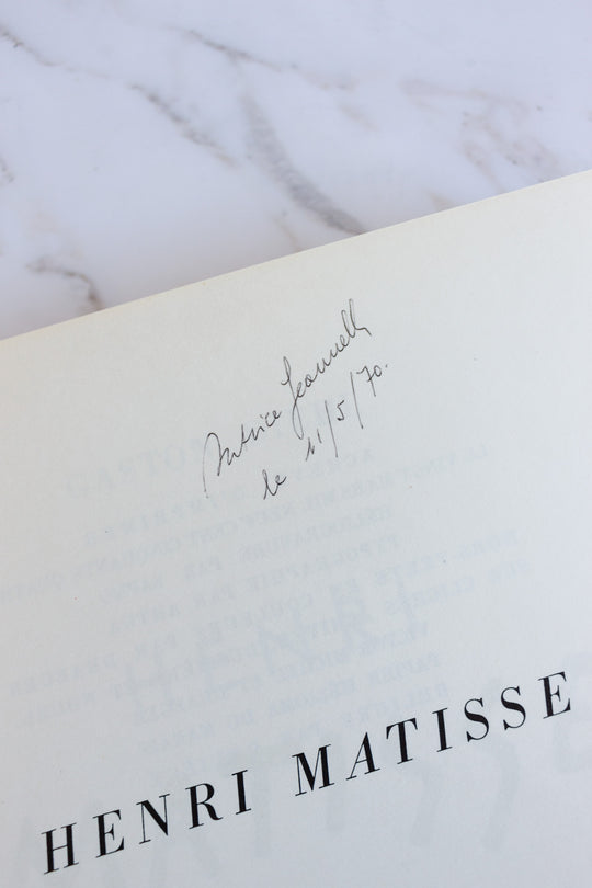 vintage French art book, “H. Matisse”