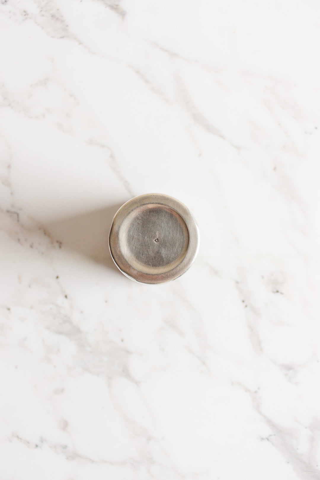 antique french silver plate monogrammed "DR" gift set