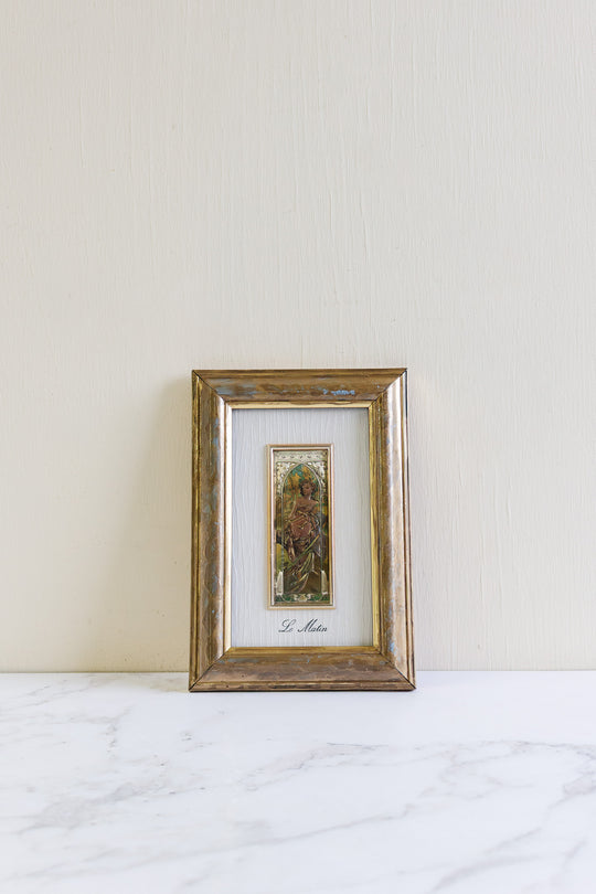 "le matin" vintage italian artistic creation on precious metal