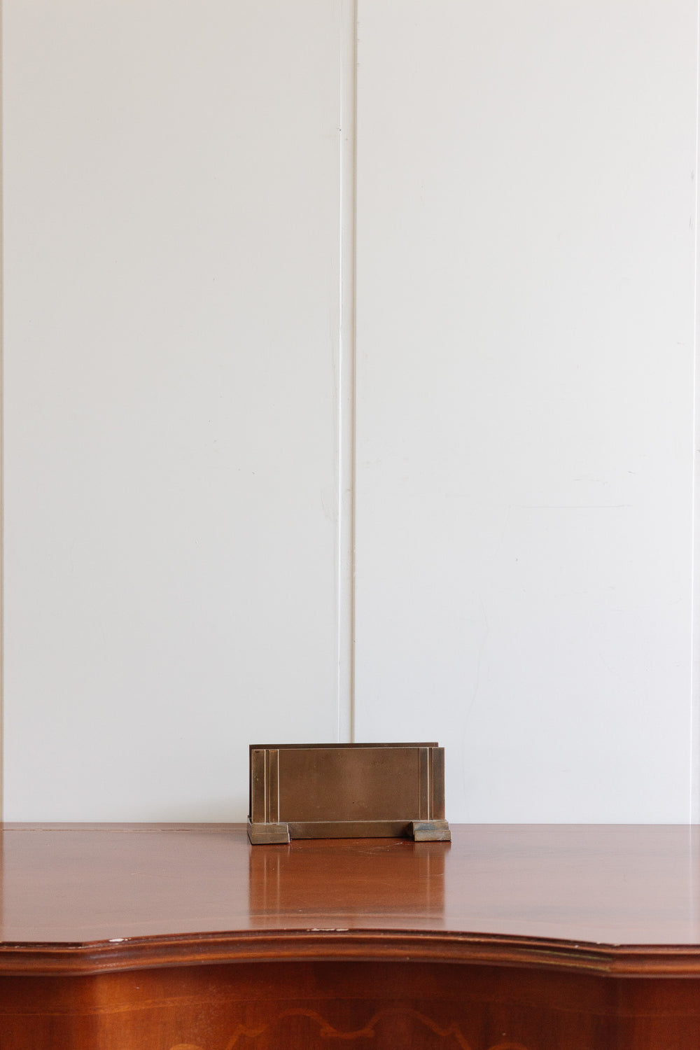 art deco french brass letter holder