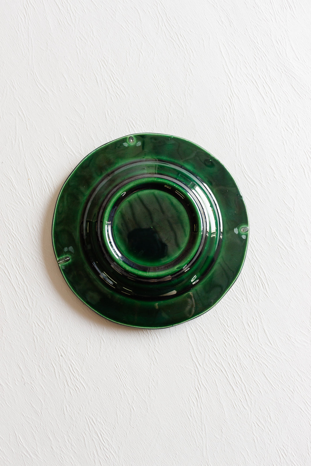 vintage french emerald green loterie nationale advertising ashtray