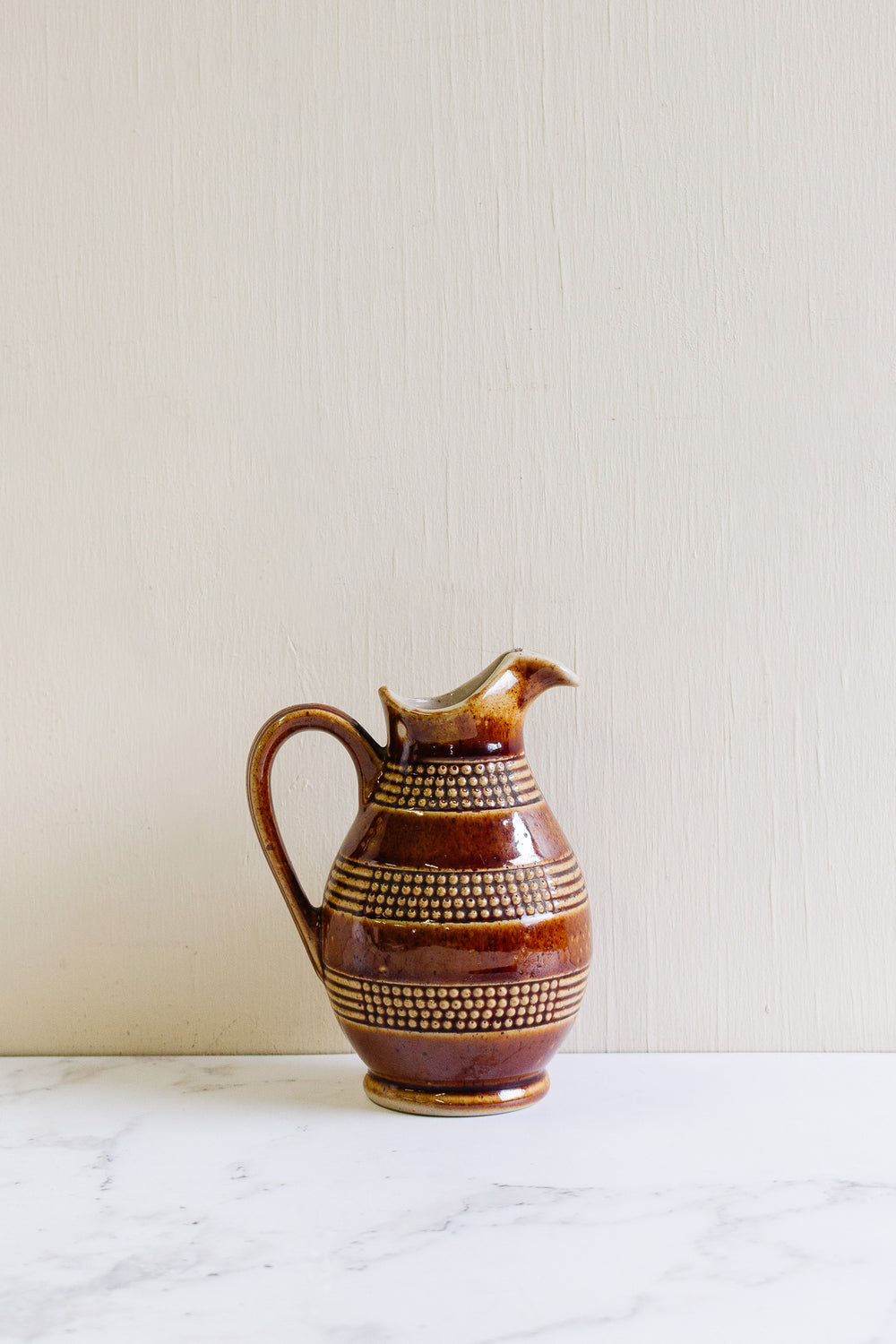 vintage quintessentially french stoneware pitcher