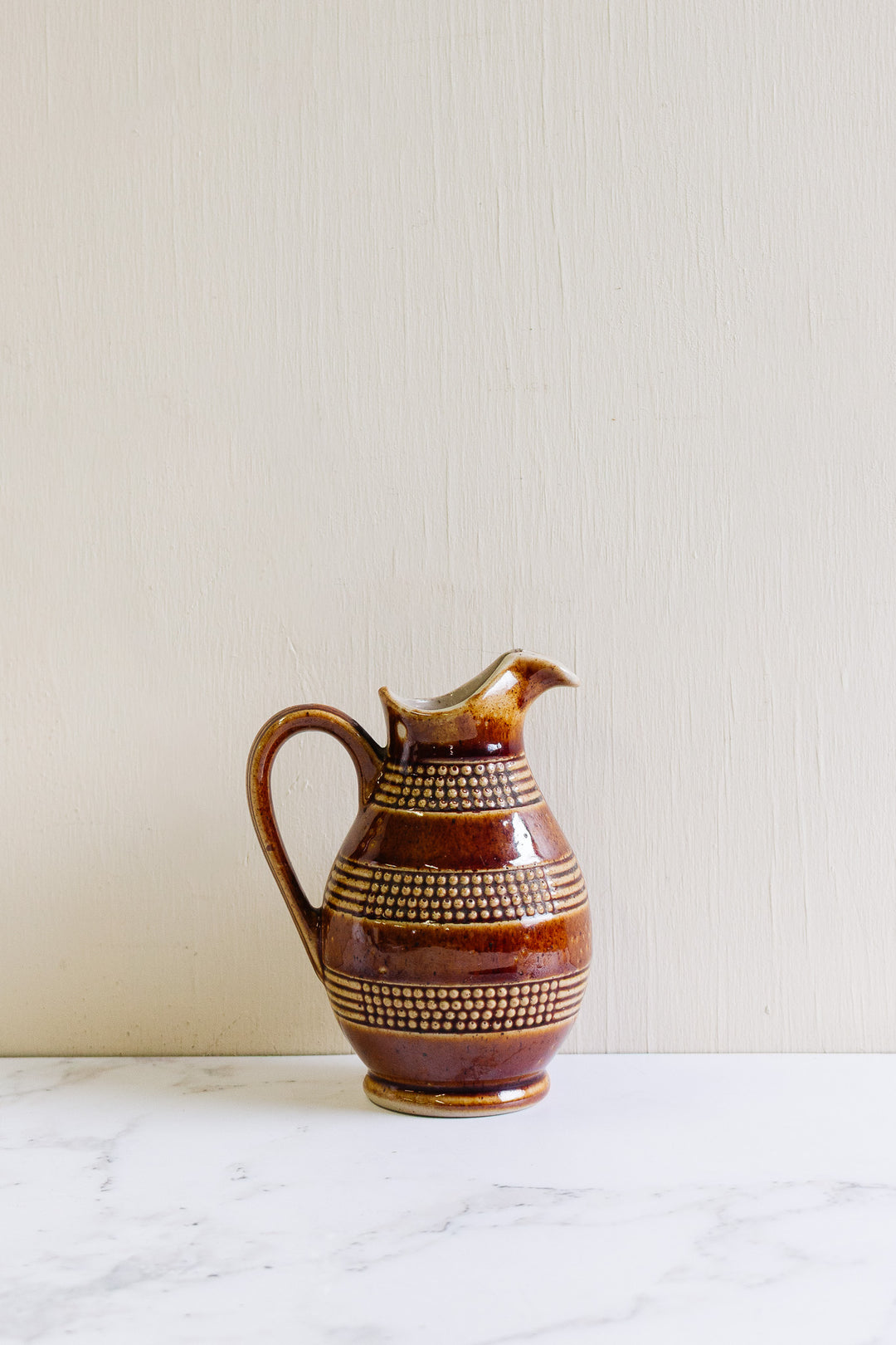 vintage quintessentially french stoneware pitcher