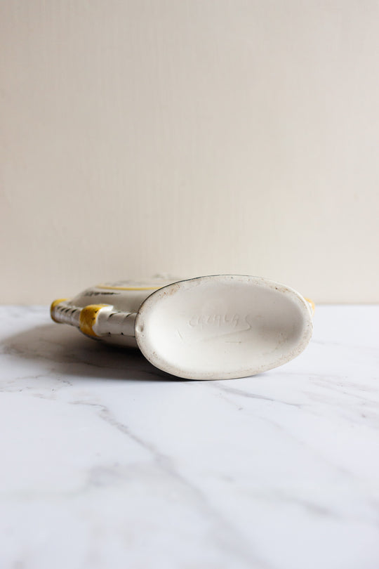 vintage French Cazalas ceramic hand painted vessel