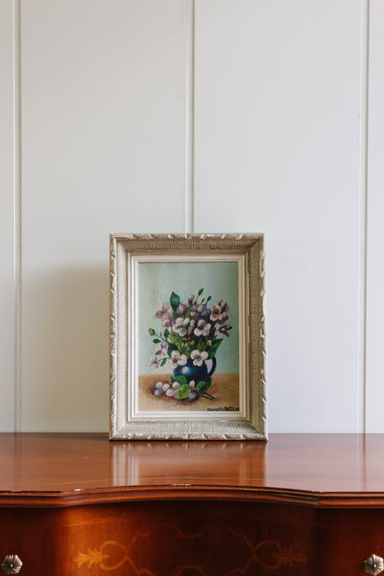 fleurs violettes et blanches