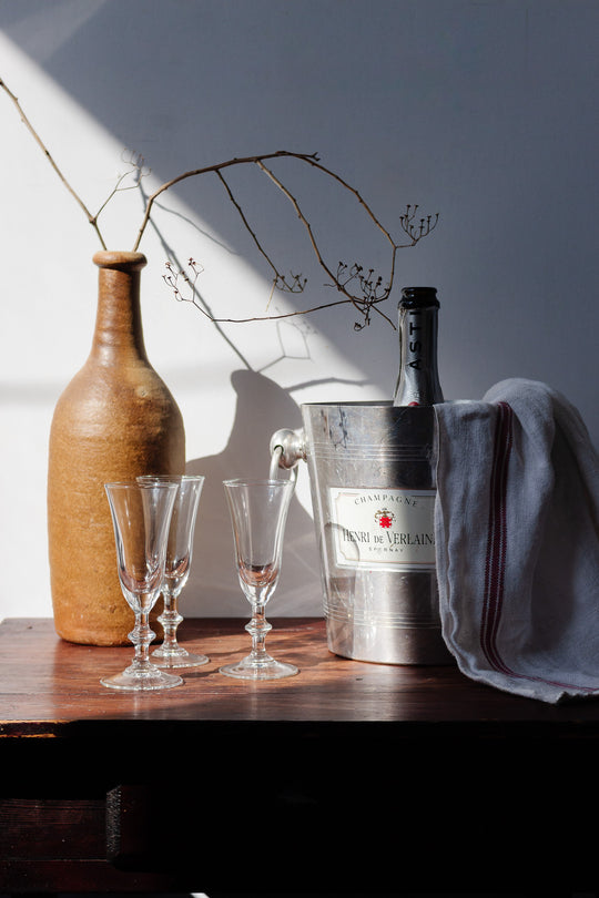 vintage french aluminum champagne bucket