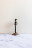 pair of midcentury French art deco brass candlesticks