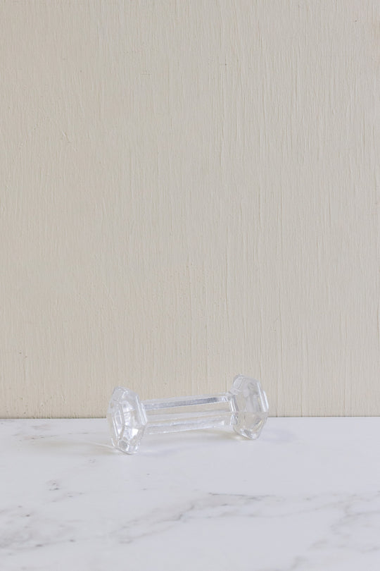 antique french large cut glass knife rests, set of 11