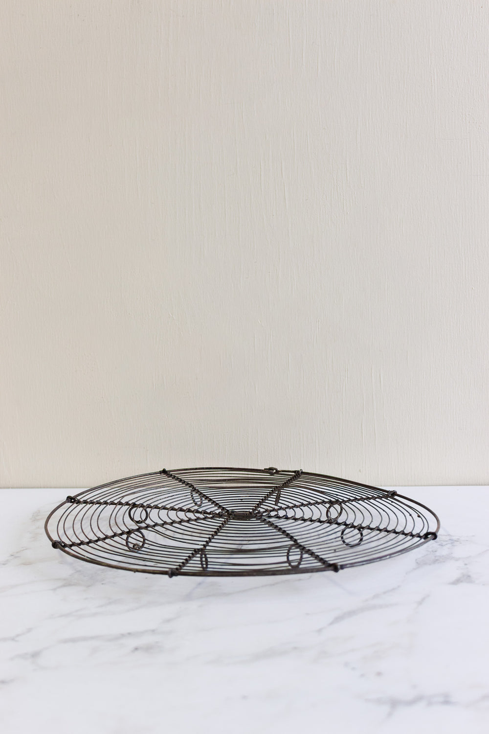 antique french round wire cooling rack