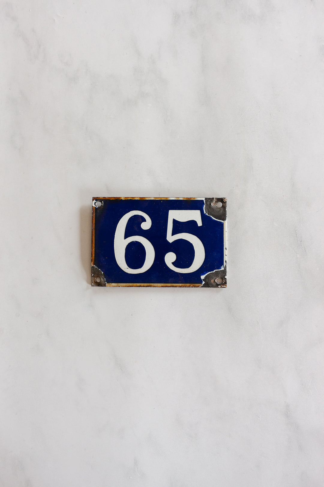 vintage french enamel apartment numbers