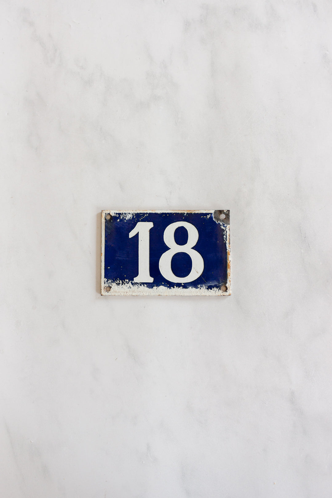 vintage french enamel apartment numbers