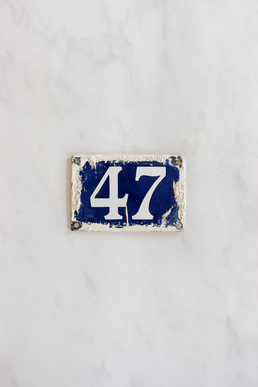 vintage french enamel apartment numbers