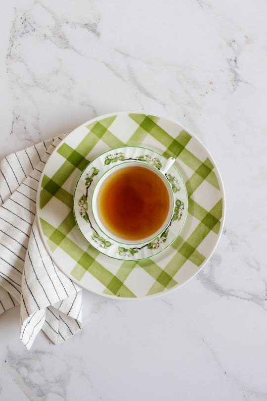 vintage crown staffordshire  teacup and saucer