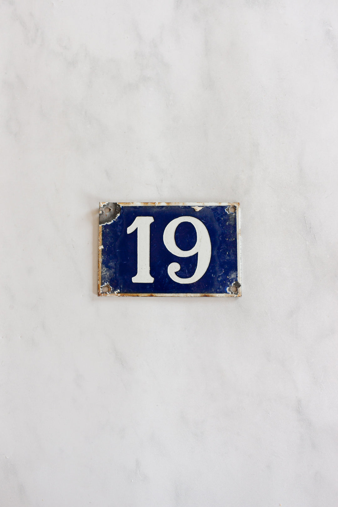 vintage french enamel apartment numbers