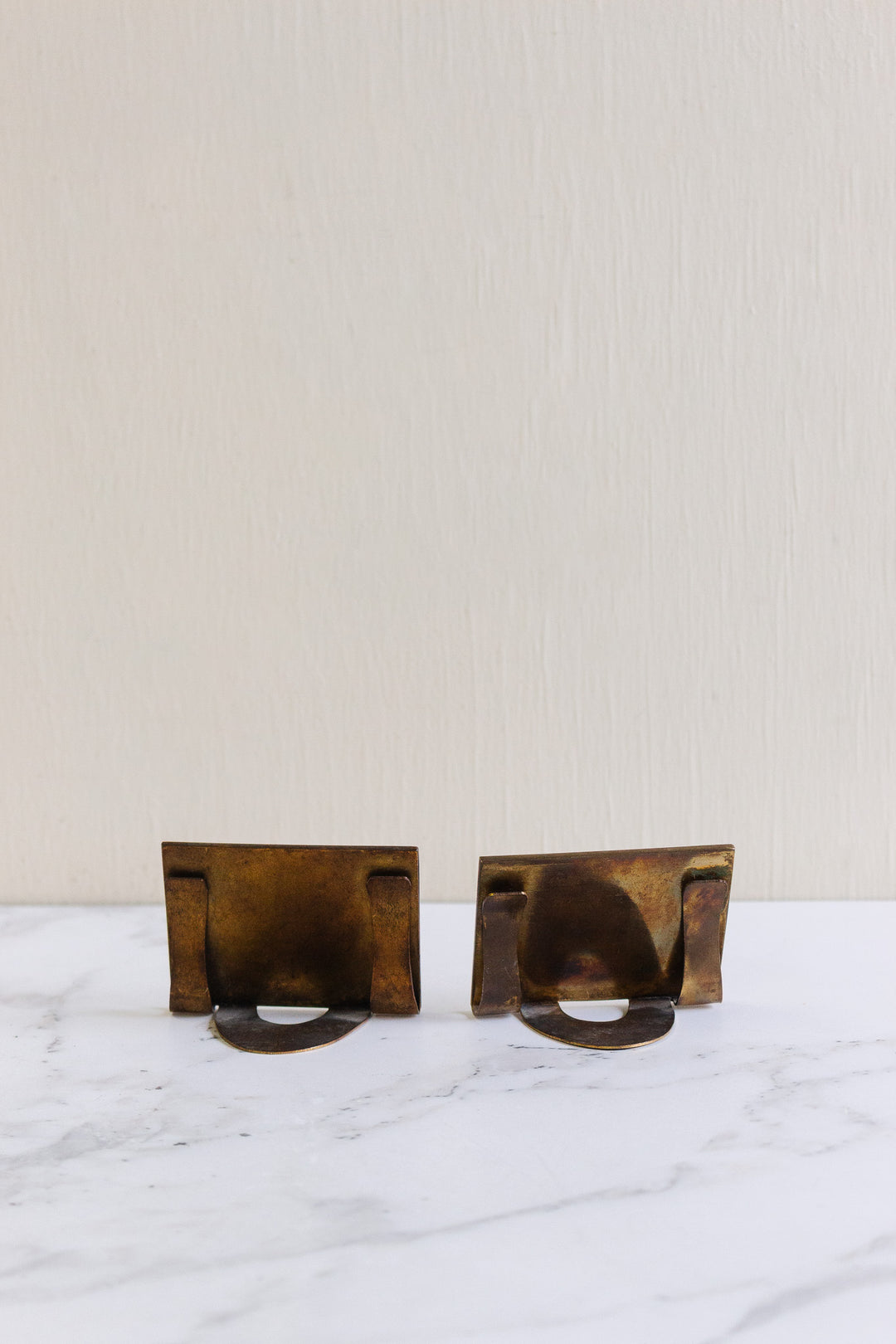 pair of late 19th century french brass correspondence holders
