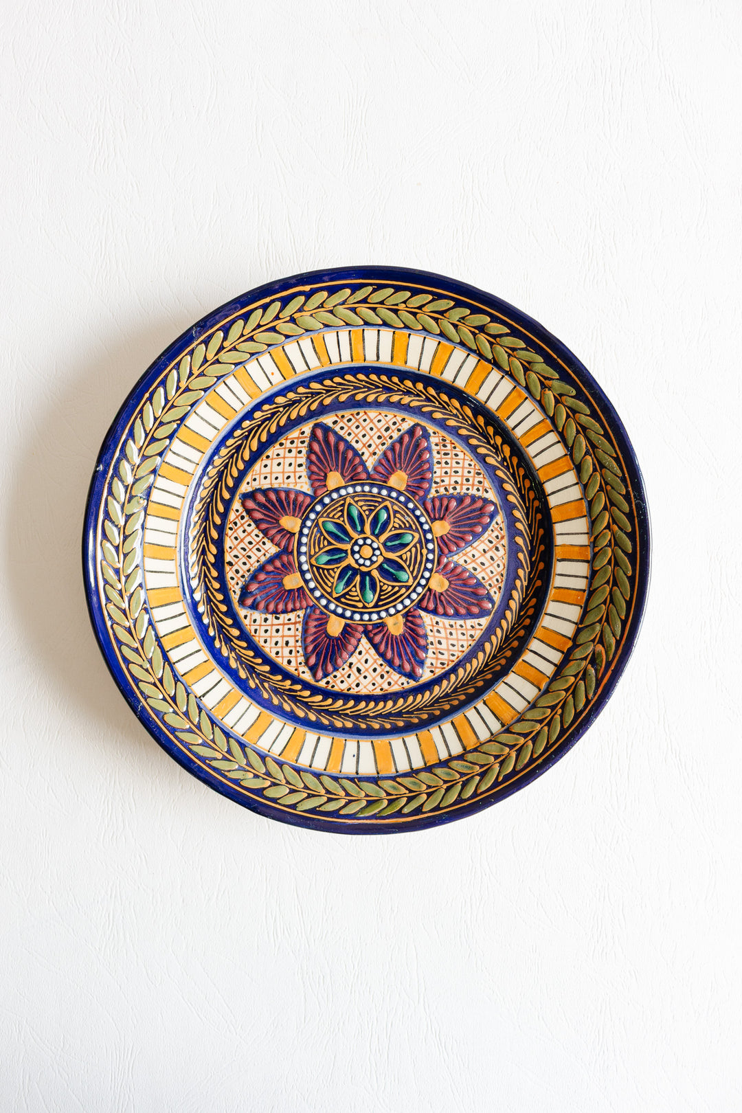 vintage french hand painted quimper plate