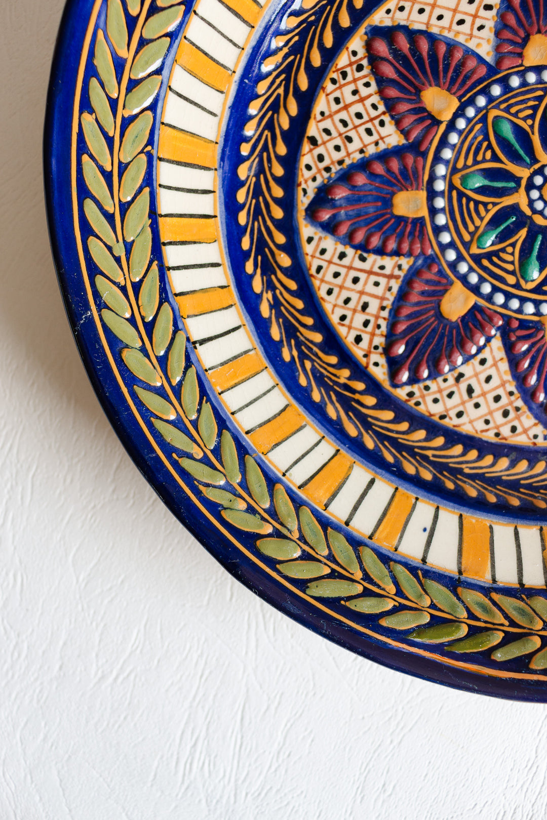 vintage french hand painted quimper plate