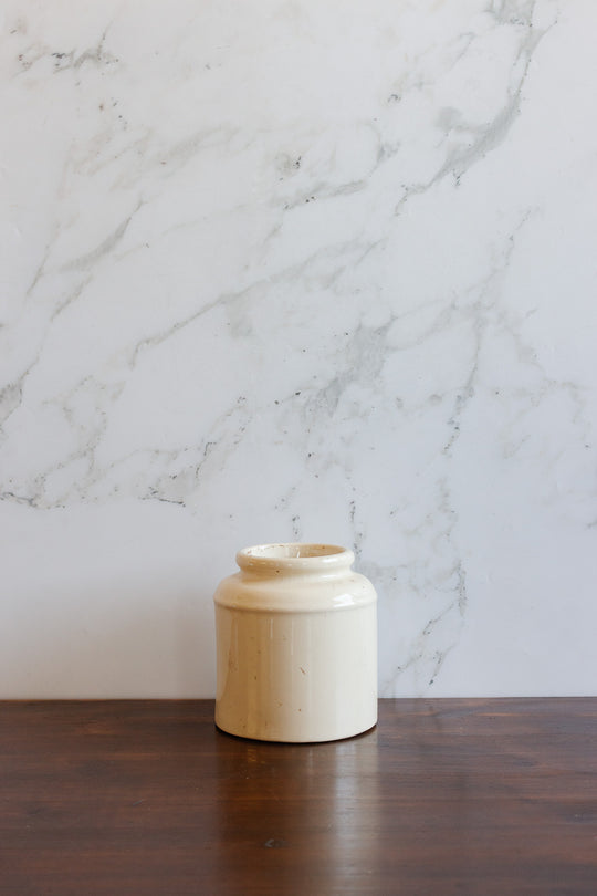 antique french "ceramique moutarde bonhierre" mustard jar