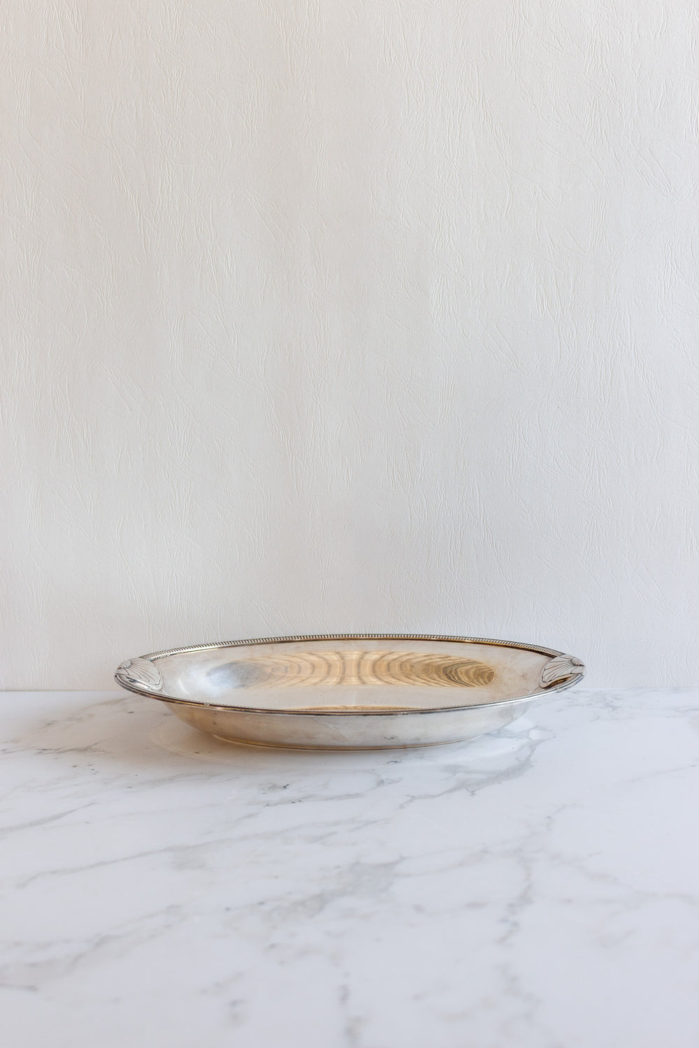 antique french art deco silver plate serving tray